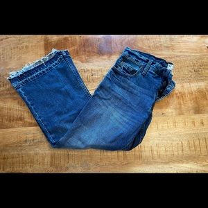 Free people cropped wide leg jeans